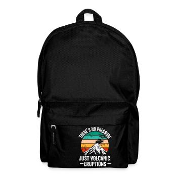 Vulkanologe, Vulkanologie, Geologe, Geologie - Rucksack - Schwarz - Vorne