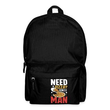 Besoin de pizza Je suis ton homme - Sac à dos - noir - Devant