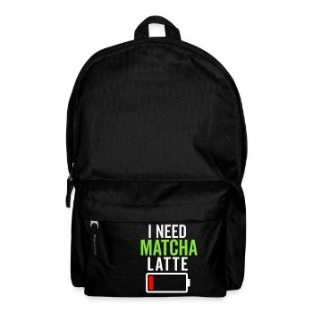 Matcha Tea Latte Lover For Green Tea Funny Matcha - Backpack - black - Front