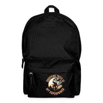 Arborist Tree Surgeon Woodworker Funny Logger - Backpack - black - Front