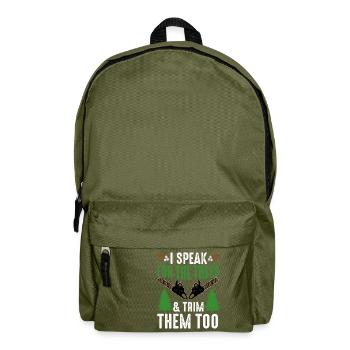 Baumpfleger Baumchirurg Holzarbeiter Lustiger Holzfäller - Rucksack - Olivgrün - Vorne