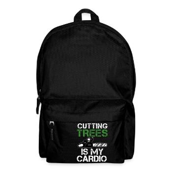 Arborist Tree Surgeon Woodworker Funny Logger - Backpack - black - Front