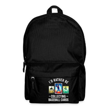 Baseball-Kartensammler Lustiges Sammeln Baseball - Rucksack - Schwarz - Vorne