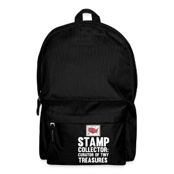 Stamp Collector Postage Stamping Philatelist Men - Backpack - black - Front