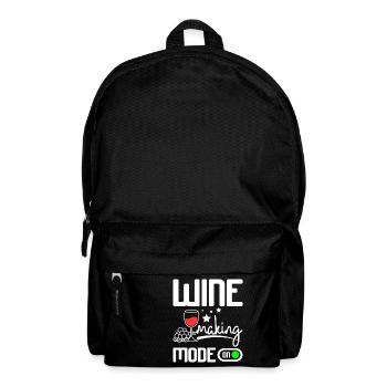 Wine making mode on - Backpack - black - Front