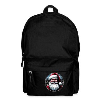Santa Claus design Funny Gift for Xmas Lovers - Backpack - black - Front
