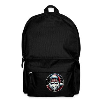 Santa Claus design Funny Gift for Xmas Lovers - Backpack - black - Front