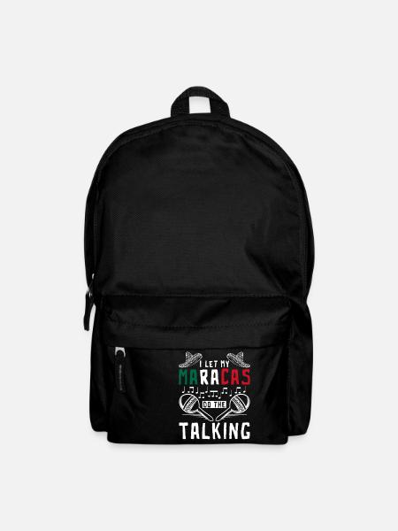 I let my maracas do the talking - Rucksack - Schwarz