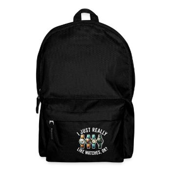 Watch Collector Horologist Collecting Watches - Backpack - black - Front