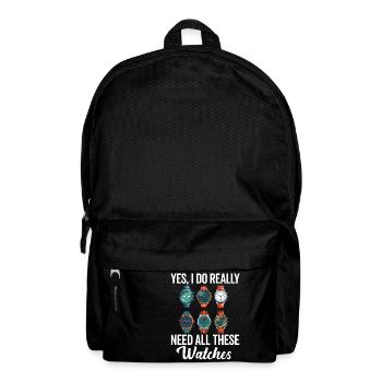 Watch Collector Horologist Collecting Watches - Backpack - black - Front