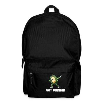 Durian Fruchtliebhaber Lustige Durio Zibethinus Männer - Rucksack - Schwarz - Vorne
