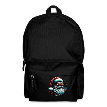 Moderner Weihnachtsmann Cyber Punk Design Lustiges Geschenk - Rucksack - Schwarz - Vorne