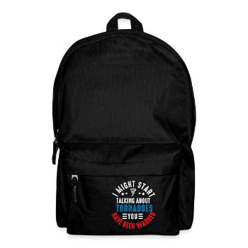 Tornado Chaser Storm Chasing Men Women Kids - Backpack - black - Front