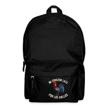Gallero Pelea De Gallos Hombre Papá Padre Tío - Rucksack - Schwarz - Vorne
