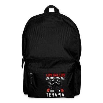 Gallero Pelea De Gallos Hombre Papá Padre Tío - Backpack - black - Front