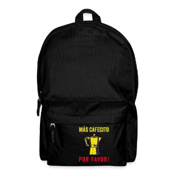 Funny Spanish Shirts Cafecito Cafe Espanol - Backpack - black - Front
