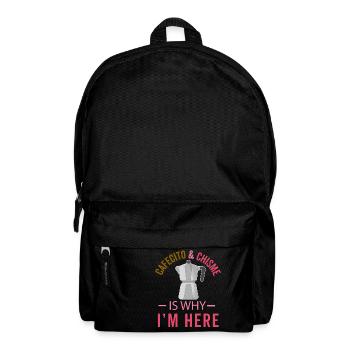 Funny Spanish Shirts Cafecito Cafe Espanol - Backpack - black - Front