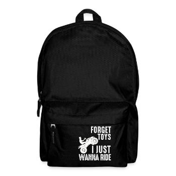 4 Rad für Männer Opa ATV Quad Bike Rennen - Rucksack - Schwarz - Vorne