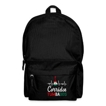 Corridos Belicos Tumbados Merch Camiseta Música - Backpack - black - Front