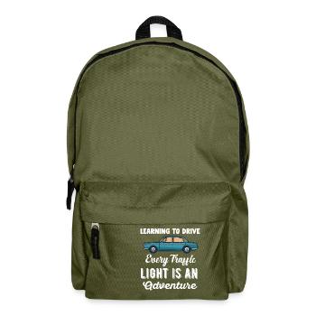 New Student Driver Girls Women Mom Daughter - Backpack - olive green - Front