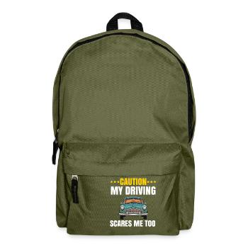 New Student Driver Girls Women Mom Daughter - Backpack - olive green - Front