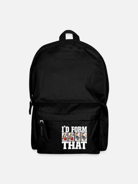 Binokel Pinochle - Rucksack - Schwarz