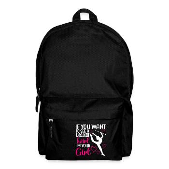 Majorette Gymnastics Majorettes Baton Twirling - Backpack - black - Front