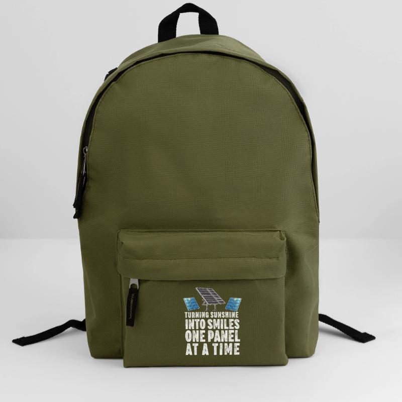 Solar Panel Installer Technician Men Renewable Backpack