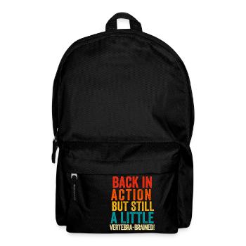 Retour Récupération post-opératoire Hommes Femmes Discectomie - Sac à dos - noir - Devant
