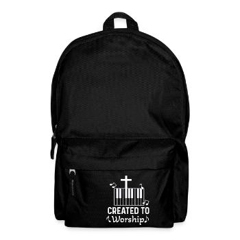 Pianiste chrétien Jésus Pianiste Musicien - Sac à dos - noir - Devant