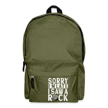 Geologe Geologie - Rucksack - Olivgrün - Vorne