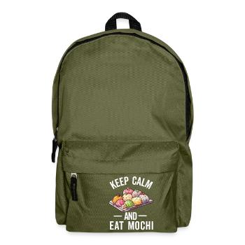 Mochi Japanischer Reiskuchen Süßigkeiten Snack Süßes Mochi - Rucksack - Olivgrün - Vorne