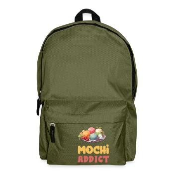 Mochi Japanischer Reiskuchen Süßigkeiten Snack Süßes Mochi - Rucksack - Olivgrün - Vorne