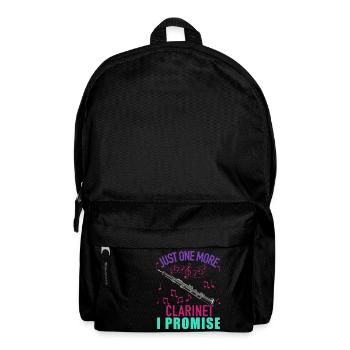 Joueur de clarinette pour fille Femmes Fille Drôle - Sac à dos - noir - Devant