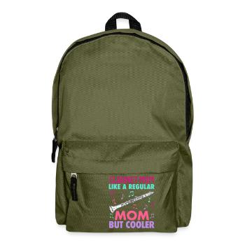 Joueur de clarinette pour fille Femmes Fille Drôle - Sac à dos - vert olive - Devant