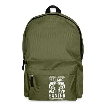 Walleye Fishing Angler - Backpack - olive green - Front