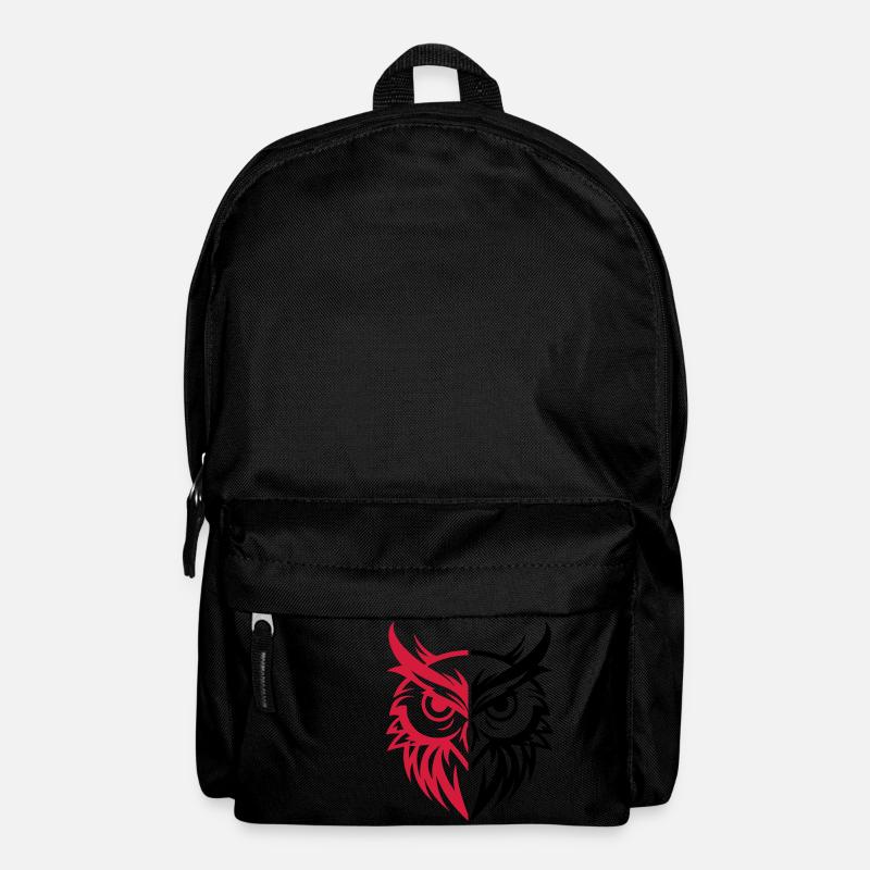 Eule Tier - Rucksack - Schwarz
