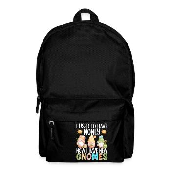 Gartenzwerge Gartenarbeit - Rucksack - Schwarz - Vorne