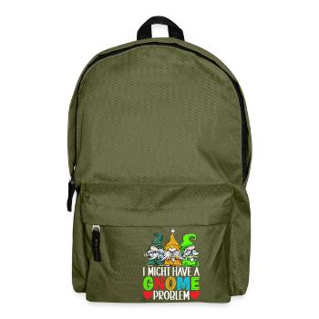 Gartenzwerge Gartenarbeit - Rucksack - Olivgrün - Vorne