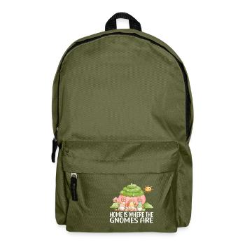 Gartenzwerge Gartenarbeit - Rucksack - Olivgrün - Vorne