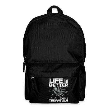La vie est plus belle avec une tarentule - Sac à dos - noir - Devant