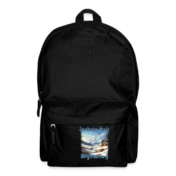 Jackson Hole Winter, Grunge Ski & Snowboard - Rucksack - Schwarz - Vorne