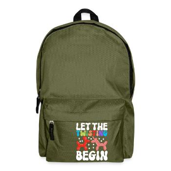 Balloon Animal Balloon Twisting - Backpack - olive green - Front