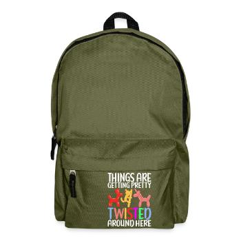 Balloon Animal Balloon Twisting - Backpack - olive green - Front