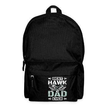 Fathers day Falconer best hawk dad ever - Rucksack - Schwarz - Vorne
