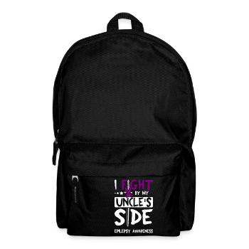 I fight by my uncle's side, epilepsy awareness - Backpack - black - Front