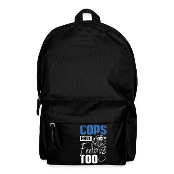 Cops have feelings too - Rucksack - Schwarz - Vorne