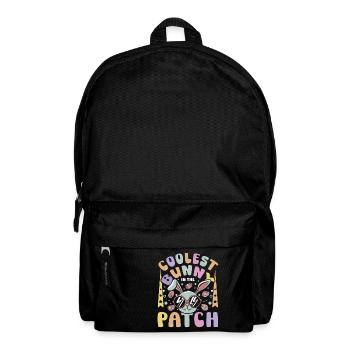Lapin le plus cool pour enfants dans le patch de Pâques - Sac à dos - noir - Devant