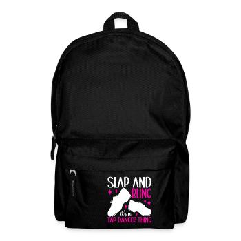 Stepptanz Stepptänzer - Rucksack - Schwarz - Vorne