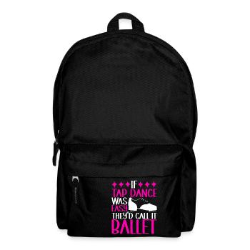 Stepptanz Stepptänzer - Rucksack - Schwarz - Vorne